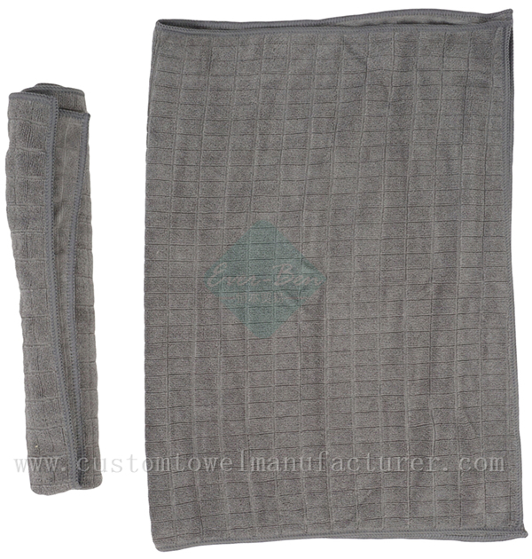China Bulk Wholesale wine glass polishing cloths Supplier Custom Blue Microfiber Glass Towels Producer